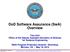 DoD Software Assurance (SwA) Overview