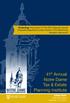 41 st Annual Notre Dame Tax & Estate Planning Institute