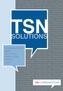 TSN SOLUTIONS COMMUNICATIONS MEDIA EDUCATION PRODUCTIONS EVENTS SALES