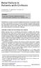 Renal Failure in Patients with Cirrhosis