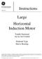 Large Horizontal Induction Motor