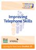 Improving Telephone Skills