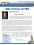 2014 ANNUAL LETTER FROM THE BOARD CHAIR,