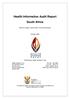 Health Information Audit Report South Africa