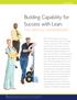 Building Capability for Success with Lean:
