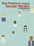 Best Practices for Applying. Social Media. in Healthcare. By Jessica D. Squazzo
