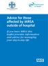 Advice for those affected by MRSA outside of hospital