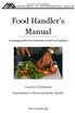 Food Handler s Manual