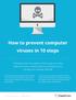 How to prevent computer viruses in 10 steps