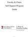 Faculty & Chairs Self-Support Program Guide