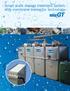 Small scale sewage treatment system with membrane bioreactor technology