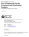 Wastewater Management Section List of Registered On-site Treatment and Distribution Products As Established in Chapter 246-272A WAC