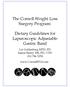 The Cornell Weight Loss Surgery Program: Dietary Guidelines for Laparoscopic Adjustable Gastric Band