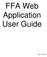 FFA Web Application User Guide