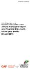 CAF UK Equitrack Fund Registered Charity Number: 1108291 Annual Manager s Report and Financial Statements for the year ended 30 April 2015