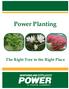Power Planting. The Right Tree in the Right Place