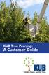 KUB Tree Pruning: A Customer Guide