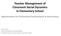 Teacher Management of Classroom Social Dynamics in Elementary School Opportunities for Professional Development & Intervention