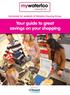 waterloo Exclusively for residents of Waterloo Housing Group Your guide to great savings on your shopping