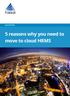 WHITEPAPER. 5 reasons why you need to move to cloud HRMS
