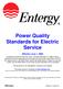 Power Quality Standards for Electric Service