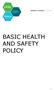 BASIC HEALTH AND SAFETY POLICY