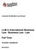 LLM in International Business Law / Business Law / Law