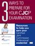 WAYS TO PREPARE FOR YOUR EXAMINATION