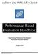 Performance-Based Evaluation Handbook