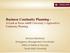 Business Continuity Planning - A Look at Texas A&M University s Approach to Continuity Planning