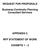 REQUEST FOR PROPOSALS. Business Continuity Planning Consultant Services APPENDIX C RFP STATEMENT OF WORK EXHIBITS 1-3