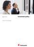 March 2015. Investment policy. CH, DE, AT, IT, FR, FL and LU edition