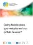 Going Mobile-does your website work on mobile devices?