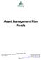 Asset Management Plan Roads