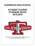 STUDENT COURSE PLANNING BOOK 2015-2016