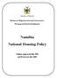 Namibia National Housing Policy
