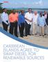 CARIBBEAN ISLANDS AGREE TO SWAP DIESEL FOR RENEWABLE SOURCES CREATING CLIMATE WEALTH
