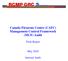 Canada Firearms Centre (CAFC) Management Control Framework (MCF) Audit