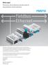 White paper The future role of ethernet and the trend to decentralised control solutions