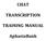 CHAT TRANSCRIPTION TRAINING MANUAL. AphasiaBank