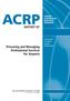 ACRP REPORT 87. Procuring and Managing Professional Services for Airports AIRPORT COOPERATIVE RESEARCH PROGRAM