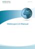 Webropol 2.0 Manual. Updated 5.7.2012