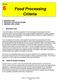 Annex 6 Food Processing Criteria