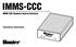 IMMS-CCC. IMMS-CCC Hardwire Central Interface. Installation Instructions