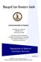 Managed Care Resource Guide