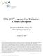 ITG ACE Agency Cost Estimator: A Model Description