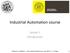 Industrial Automation course