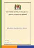THE UNITED REPUBLIC OF TANZANIA