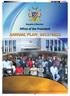 Office of the President Annual Plan 2012/2013
