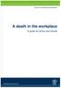 A death in the workplace